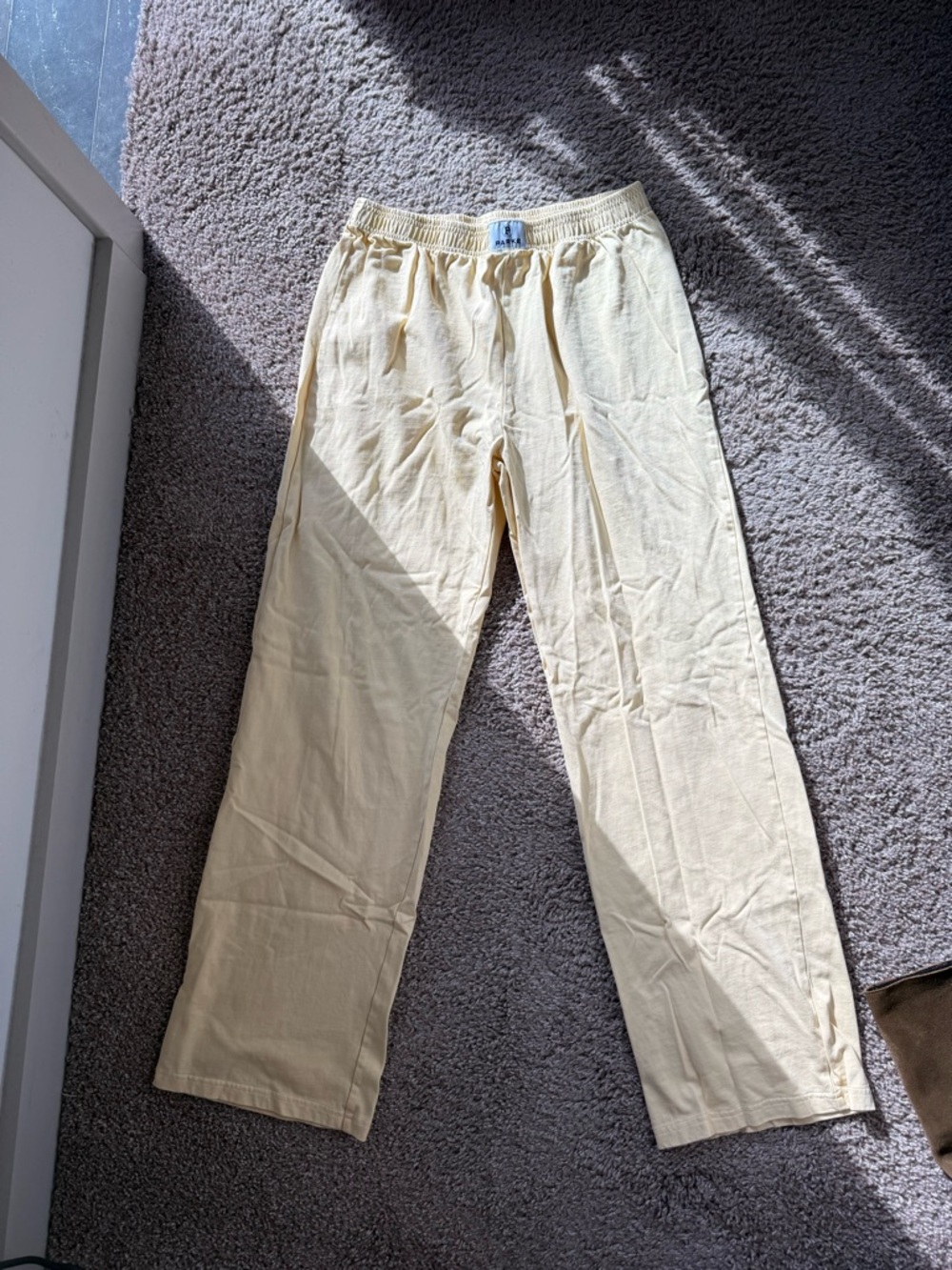 Light Cream Women's Pajama Pants - Soft Relaxed Fit